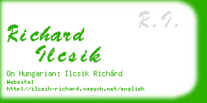 richard ilcsik business card